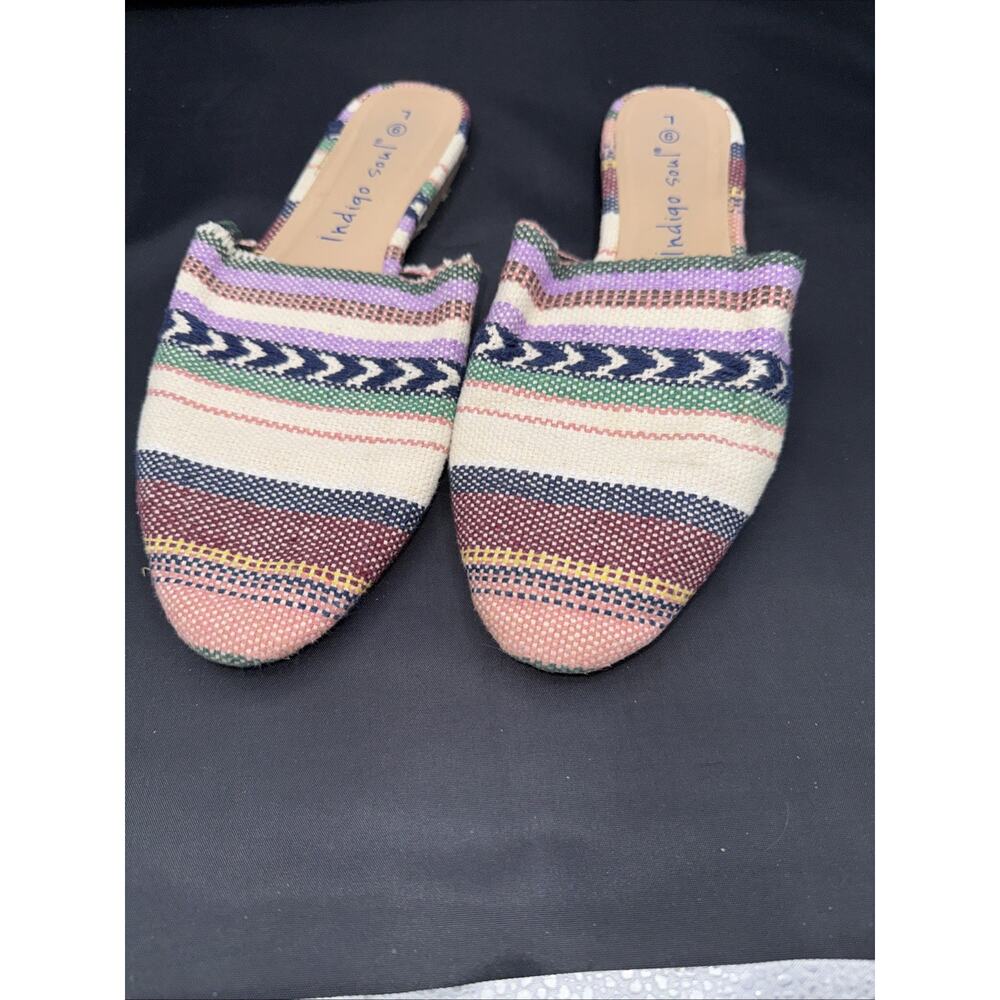 Indigo Soul brand women's slip-on mules 9